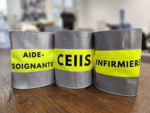 Photo de Des brassards personnalisés pour les équipes de CEIIS